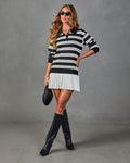 Study Hall Striped Collegiate Mini Dress
