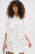 MY BOYFRIENDS SHIRT AGAIN POPLIN MINI DRESS