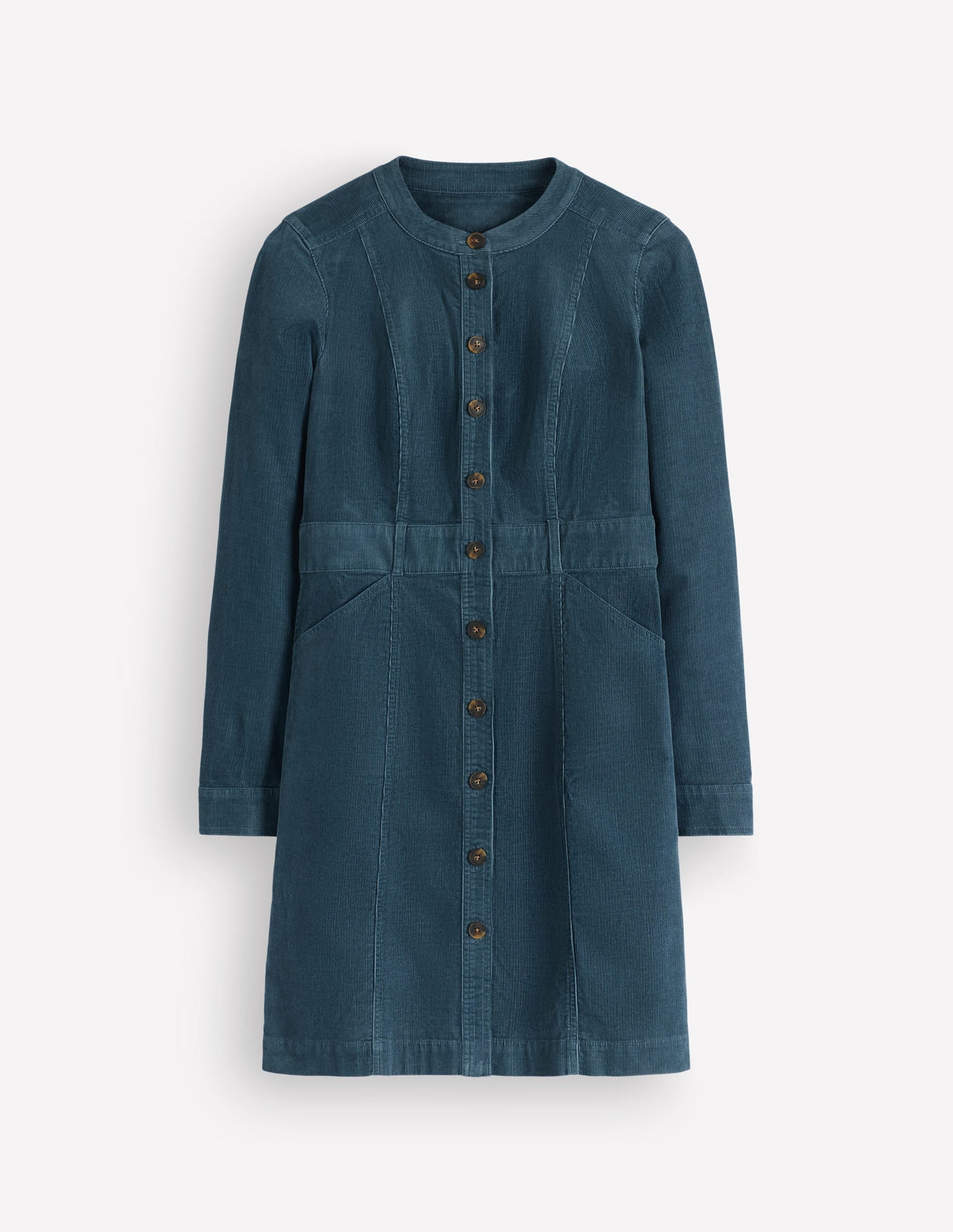 Zara Cord Short Dress-Storm Blue