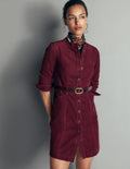 Zara Cord Short Dress-Deep Wisteria