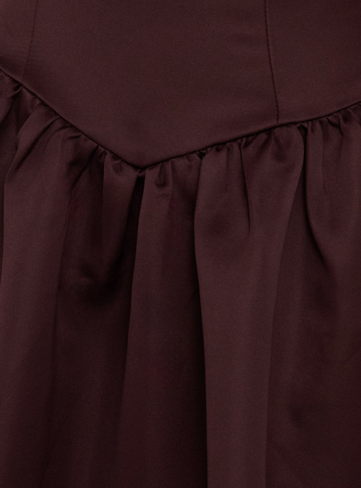 Soft Bloom Drop Waist Strapless Maxi Dress Chocolate