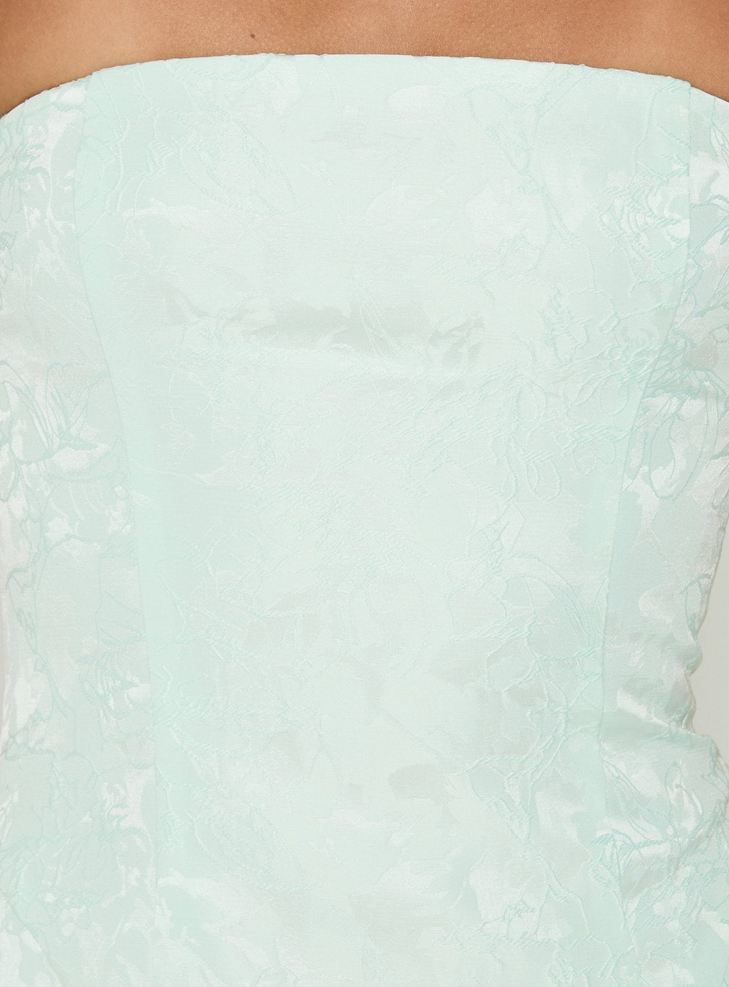 Heaven Sent Strapless Mini Dress Mint