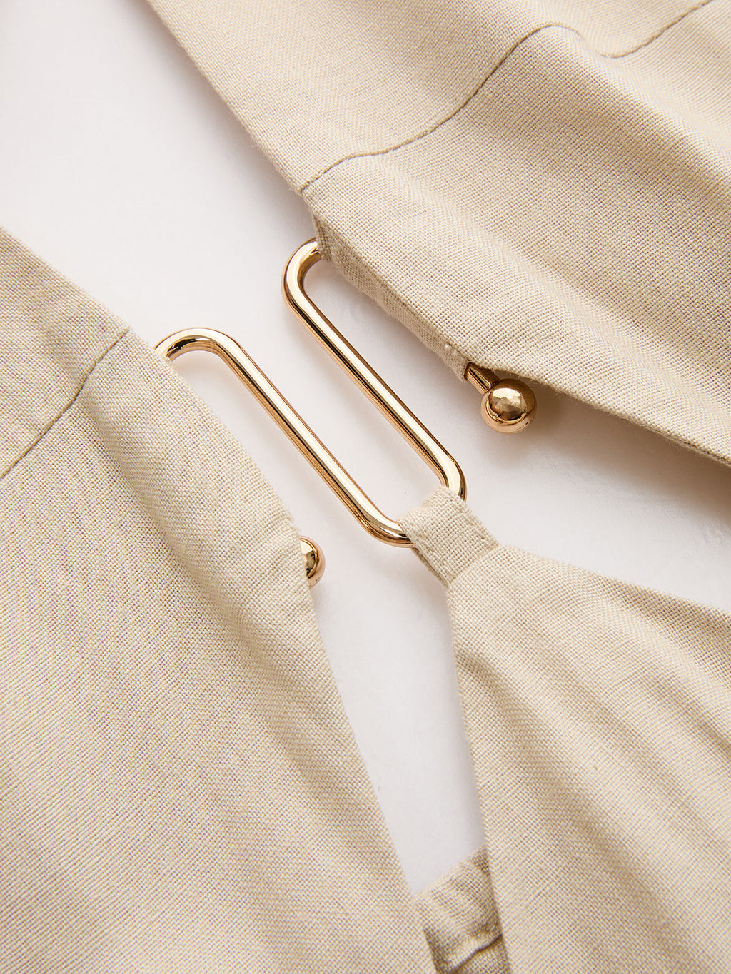 Cut-Out Linen-Blend Halter Maxi Dress