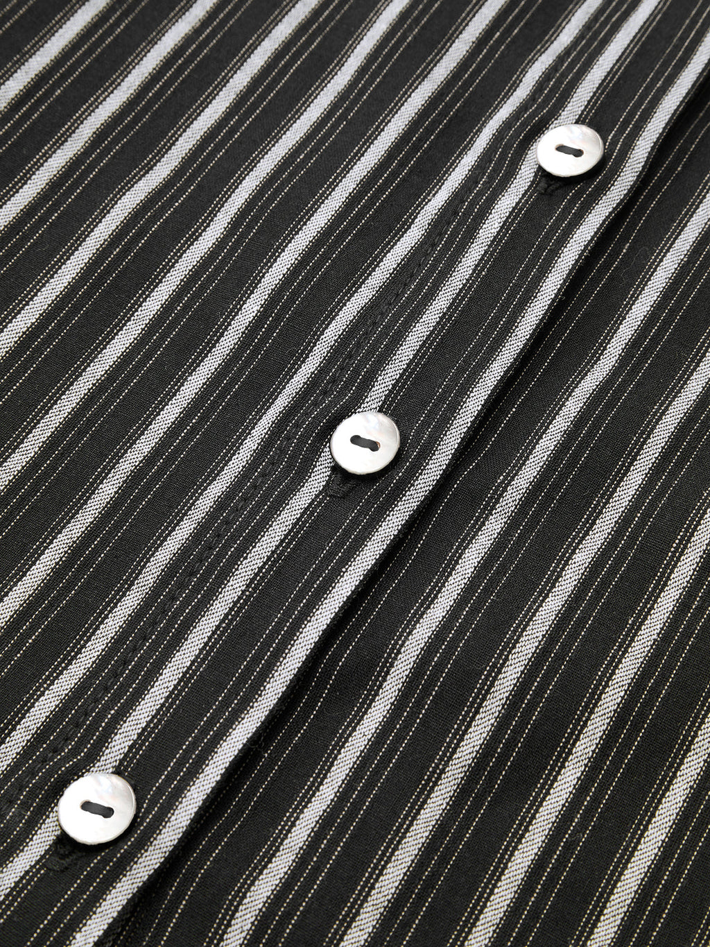 Striped Collared Sleeveless Tie Waist Midi Dress
