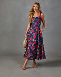 Ivy Garden Floral Midi Dress