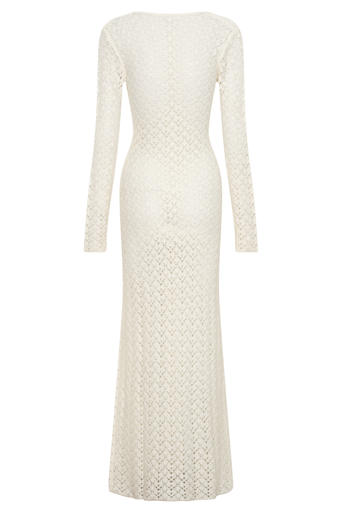 Jamaya Crochet Knit Maxi Dress - Ivory