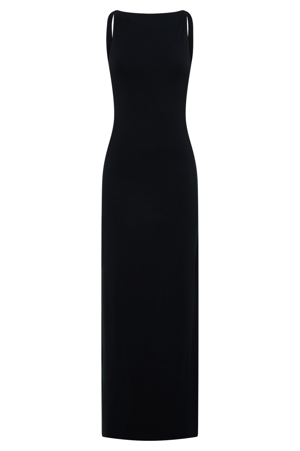 Yura Backless Twist Maxi Dress - Black