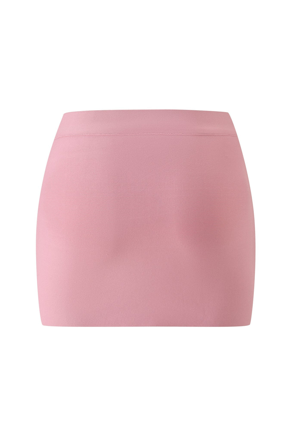 ISELA BANDAGE MINI SKIRT - DUSTY ROSE