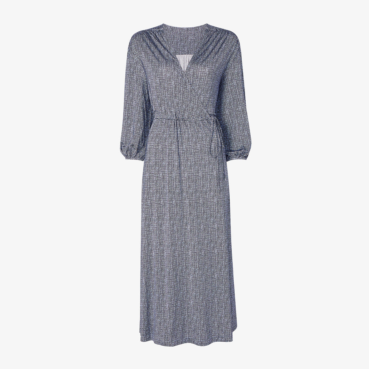 Hope Wrap Dress - Printed Jersey :: Blueprint Sketch