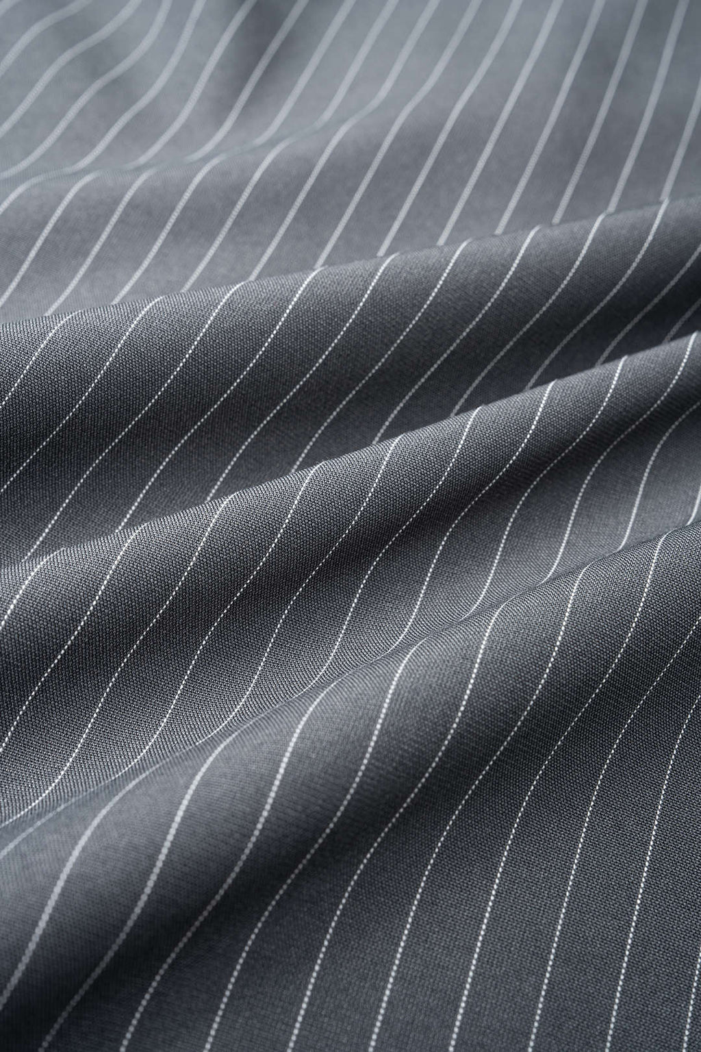 Stripes Print V-Neck Ruched Long Sleeve Maxi Dress