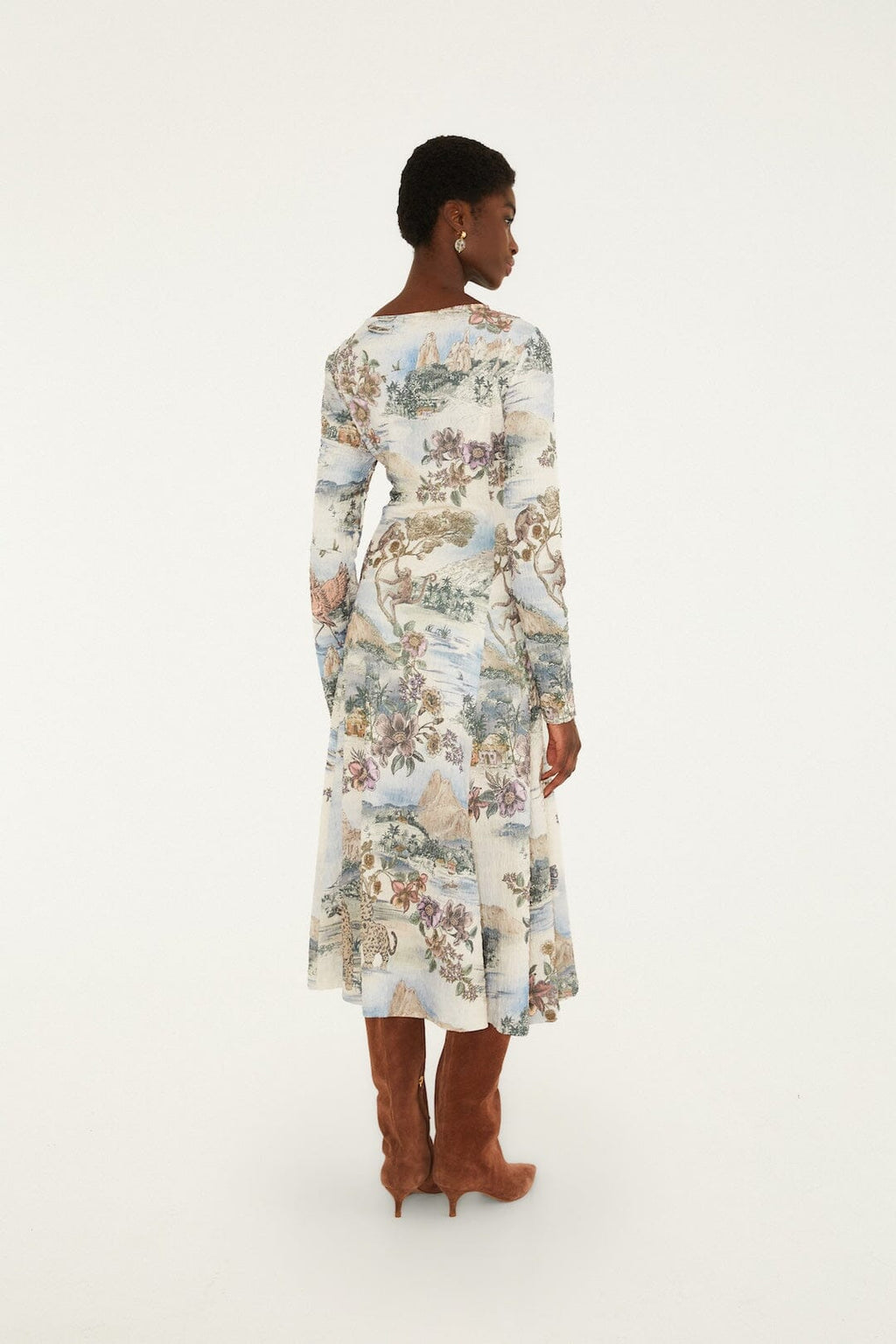 Toile De Rio Textured Midi Dress